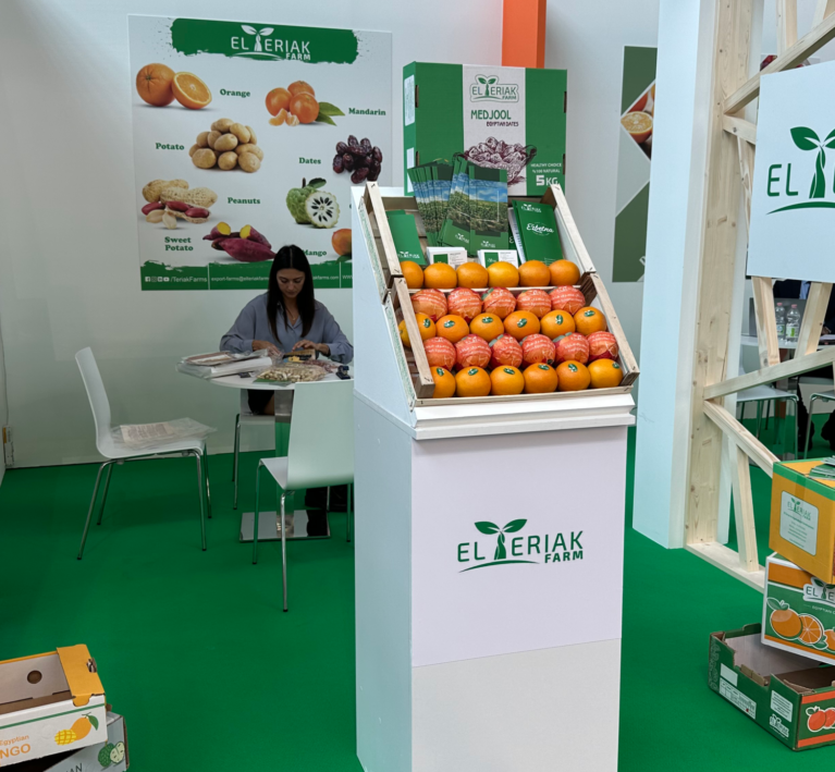 Welcoming visitors to our stand